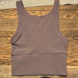 Lululemon Power Pivot Ribbed Tank (reversible), Size 0